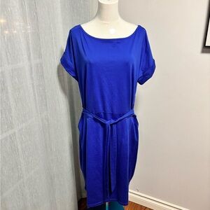 Chic Style Royal Blue Midi Dress